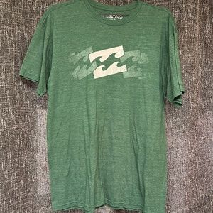 Men’s Billabong green Tshirt. NWOT. L.